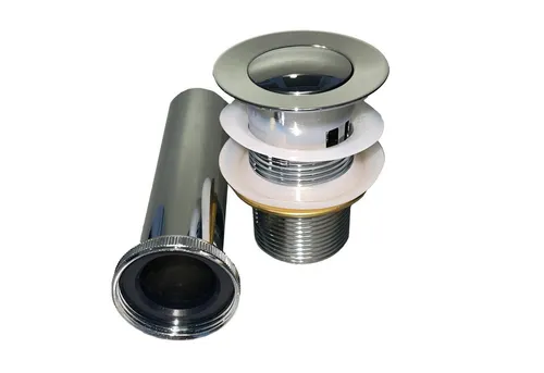 NEG Ablaufgarnitur NEG Ablaufventil NX72B Pop-Up-Ventil (mit Überlauf (72B) Hochglanz