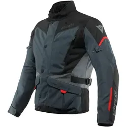 Dainese Tempest 3 D-Dry Motorrad Textiljacke, schwarz-grau-rot, Größe 60 für Männer