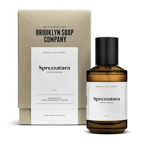 Sprezzatura (50ml) · Brooklyn Soap Company · Würzig-frisches Eau de Parfum für Männer · Mit Bergamotte, Muskat, Veilchen, Vetiver & Guajakholz · Langanhaltender Herrenduft
