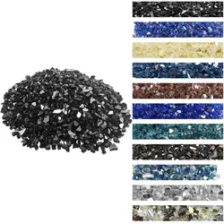 VEVOR Feuerglas 9 kg - Hochtemperaturbeständige Glassteine für Feuerstellen - Grills: Hochtemperaturbeständige, reflektierende Glassteine für eine stilvolle Kamin- und Feuerstellen-Dekoration, leicht zu reinigen und ohne Rauch oder Geruch.