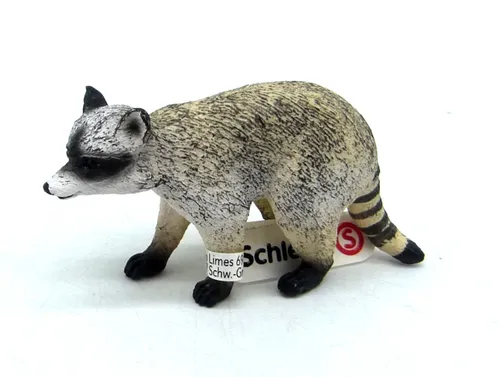 Schleich 14828 Waschbär Wild Life Wildtiere ca. 7 cm NEU New mit Fähnchen