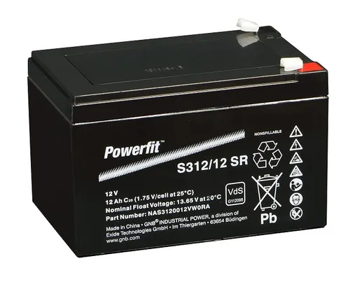 Exide Powerfit S312/12 SR Blei Akku 12V, 12000mAh von Exide