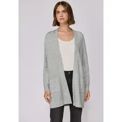 STREET ONE STUDIO Longstrickjacke aus softem Materialmix grau 34 EU