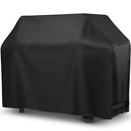 CGZZ Grillabdeckung, 147,3 cm Grillabdeckung, 600D Oxford FBB-Gewebe für Weber Genesis Char-Broil Nexgrill Grills, strapazierfähig, wetterbeständig, UV- und lichtbeständige Grillabdeckungen