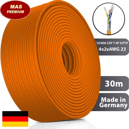 m UC900 HS23 CAT 7 Daten- Netzwerk- Verlege- Kommunikationskabel Halogenfrei 30