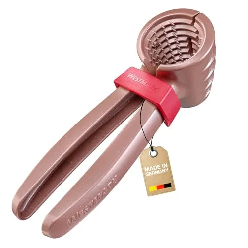 Westmark 2 in 1 Sektzange – Edler Sektöffner und langlebiger Nussknacker für Walnüsse und mehr, mühelose Handhabung, inkl. Klammer zum Zusammenhalten der Zangen – Aluminium, Rosé