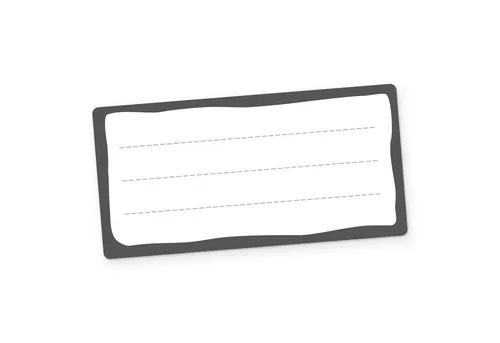 itenga Etiketten itenga 50x Buchetiketten Heftetiketten Schuletiketten grau weiß 9x4,5c