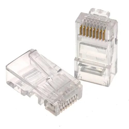RJ45 CAT5e Ethernet LAN Crimps Ende Für Networks [10 Stück] [10 Pack]