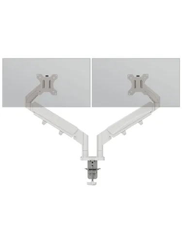 Leitz Ergo Platzsparender Dual Monitorarm - Grau 65370085 - Ergonomischer Dual Monitorarm für optimale Körperhaltung und Platzersparnis. Ideal für enge Räume, unterstützt Nacken- und Schulterkomfort und steigert die Produktivität.
