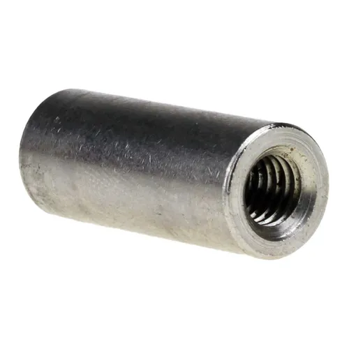 10x Verbindungsmuffen. rund. M6 x 40.  Stahl galvanisch verzinkt farblos