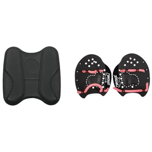 ZAOSU Trainings-Set Performance Pull-Kick & Hand Paddles für Schwimmen & Triathlon, Farbe:schwarz, Größe:S (Pink)