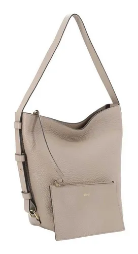 Abro Schultertasche Hobo Bag Cosmo - Set aus echtem Leder - Elegante Schultertasche im genarbten Design, inklusive Utensilientasche. Ideal für stilbewusste Frauen, die Funktionalität und Eleganz schätzen.