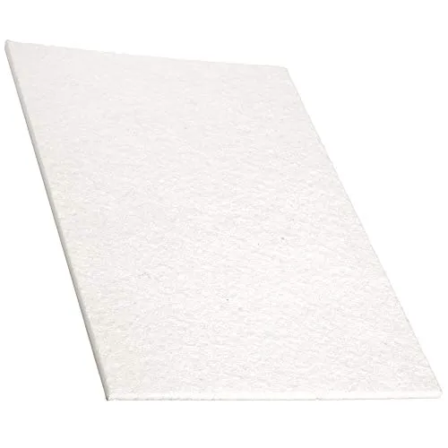 Adsamm® / 1 x Selbstklebende Filzgplatte/Weiß / 200x300 mm/Rechteckig/Möbelgleiter aus Filz mit 5.5 mm Stärke/Möbel- und Bodengleiter
