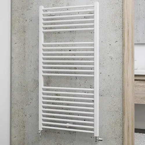 Schulte Badheizkörper Turbo 113,5 x 60 cm – 627 Watt - Handtuchheizkörper mit schneller Wärmeabgabe für wohlige Temperaturen und trockene Handtücher in Ihrem Badezimmer.