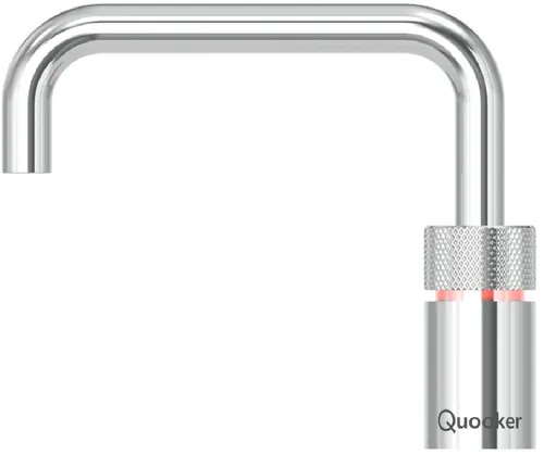 QUOOKER Nordic Square single tap mit COMBI+ verchromt - Spültischarmatur mit Kochend-Wasserhahn, inklusive 7 Jahre Garantie. Genießen Sie sofort kochendes Wasser sicher und bequem, ohne Verbrennungsgefahr durch den doppelwandigen Auslauf.