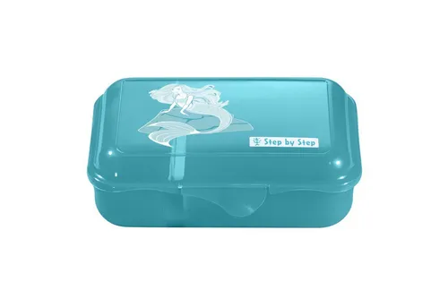 Step by Step Lunchbox Mermaid Delia - Spülmaschinenfest, BPA-frei, mit Trennwand für gesunde Snacks in Schule und Kindergarten