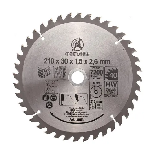 Hartmetall-Kreissägeblatt von BGS technic
