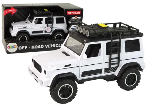 Lean Toys Geländewagen 1:14 mit Sound und Licht - Erlebe Abenteuer mit dem Geländewagen 1:14! Mit realistischen Lichtern und Geräuschen sorgt dieses Spielzeug für kreatives Spielen. Ideal für kleine Entdecker, die in die Rolle eines Fahrers schlüpfen möchten.