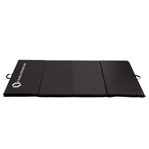 Mgs01 Black Gymnastikmatte Faltbar 240x120 cm - HMS Premium - Sportmatte für Fitness und Yoga, faltbar und transportabel mit rutschfester, wasserbeständiger Oberfläche. Ideal für effektives Training und Schutz vor Kälte.