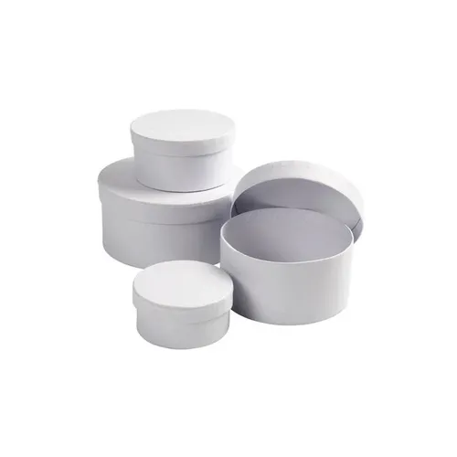 Creotime - Box Creativ Company rund 4 Stück Ø 8, 10, 12, 14cm, Höhe 4, 5, 6,..
