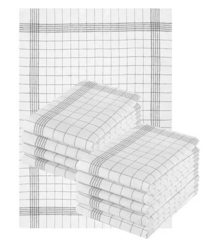 Betz Geschirrtuch 10er Set 50 x 70 cm Halbleinen Geschirrtücher MCT-11 HL, (Set, 10-tlg., 10 Geschirrtücher), Geschirrhandtuch Gläsertuch Jacquard Gläsertücher Küchentuch Handtuch