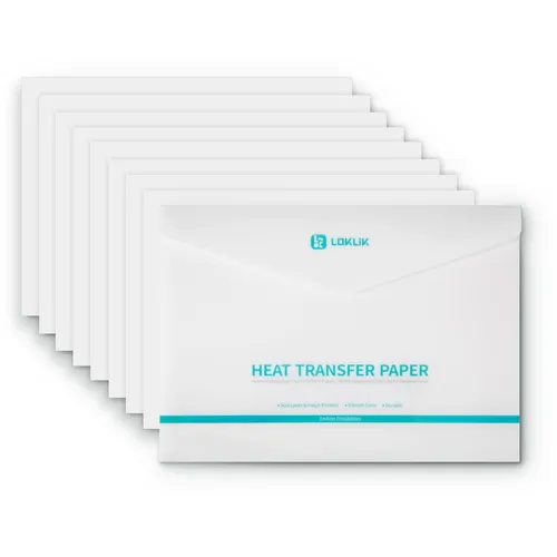 Loklik Heat Transfer Paper Sheet - 8 Pack - Light (Zubehör) (SG-RZYZ-9988-US-L-B2B)