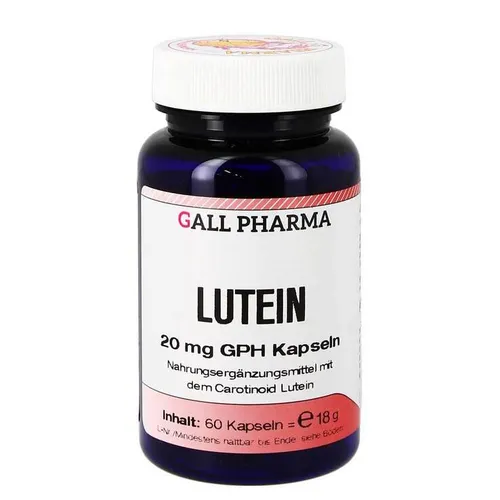 Lutein 20 mg Kapseln Inhalt: 17 g