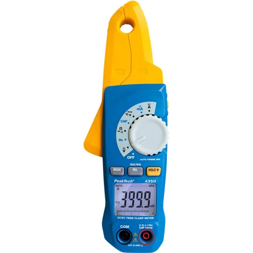 PeakTech 4350 True RMS Stromzange 80A AC DC - Digital Multimeter mit berührungsloser Spannungsmessung, ideal für präzise Strommessungen bis 600V