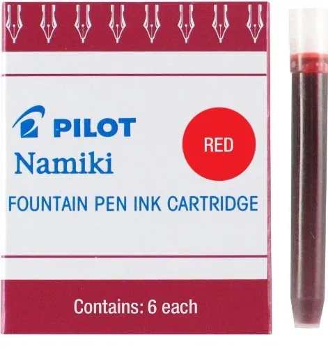 Pilot Tintenpatrone für Capless Füllhalter Rot (IC-50), VE=6 Stück
