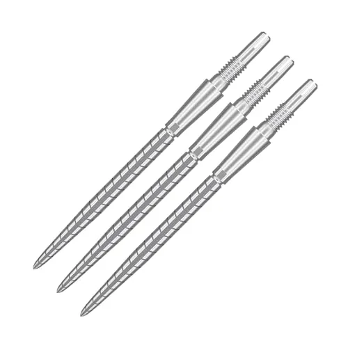Target Darts Swiss Point Storm Dartspitzen, Quarz (3er Pack Spitzen) 26MM - Silber | Wechsel Dartspitzen, Swiss Stormspitzen, Profi Dart Zubehör