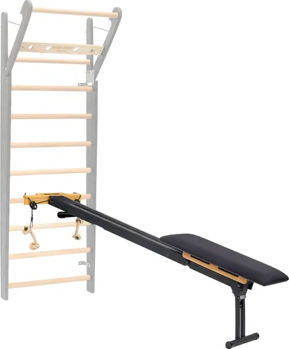Sport-Thieme Combi-Trainer Trainingsbank by NOHRD - Standard - Die perfekte Ergänzung für Ihre Sprossenwand! Exklusives Design und vielseitig einsetzbar. Ideal für Beinpresse und effektives Training. Robuste Bauweise und lautlose Seilzüge garantieren Freude beim Sport.