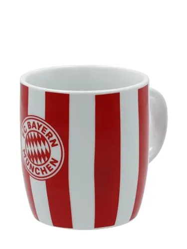 FC Bayern München I Tasse Stripes | Rot I 0,3l
