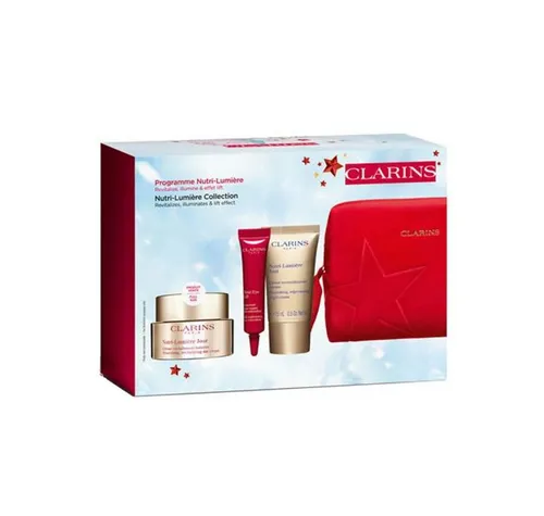 Clarins Nutri-Lumière Collection Geschenkset für reife Haut - Sonstige Gesichtspflegeartikel, enthält ein Intensiv-Serum, revitalisierende Tagescreme und nährende Nachtcreme für strahlende, jugendlichere Haut.