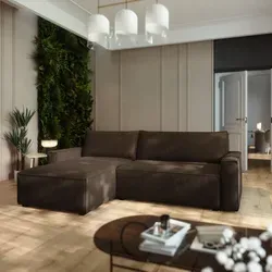 Masseno Ecksofa BESMIR mit Schlaffunktion – L-Form, Braun in braun von Masseno