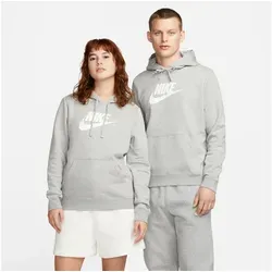 Nike Sportswear Kapuzensweatshirt Club Fleece - Sportlicher Damen Kapuzenpullover aus weichem Fleece, ideal für Fitness und Freizeit. Mit Kängurutasche und stylischem Logodruck in DK GREY HEATHER.