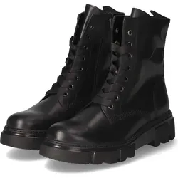 Gabor Damen Stiefeletten 51.730.27 in Schwarz, Größe 40 - Wanderschuhe für Damen mit optimaler Passform durch Schnürung und Reißverschluss. Robuste Stiefeletten aus Leder mit warmem Fleecefutter und rutschhemmender Sohle für sicheren Halt bei kühlen Temperaturen.