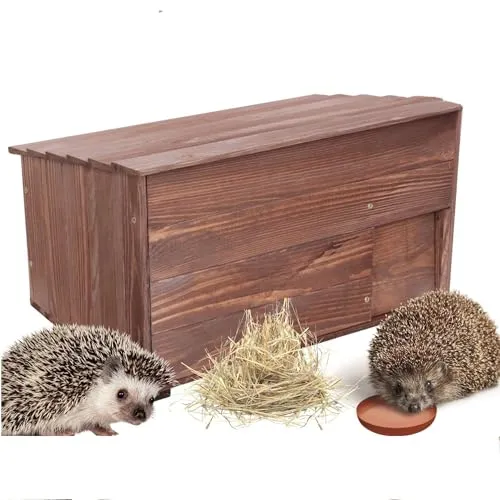 MODO24 Igelhaus aus Holz mit Labyrintheingang – Sicheres Winterquartier für Igel
