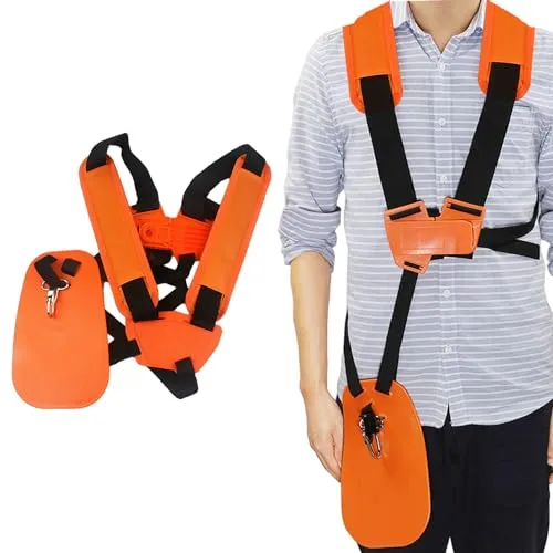 Stück Rasenmähergurt (Orange), Doppelschulter-Nylongurt, robuster Rasenmäher-Streifengurt, Garten-Rasenmäher, Gartengeräte. 1