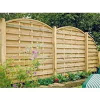 Produktbild T J Sichtschutzzaun Maxi-Bogen-Serie Grün 180 x 180 cm