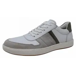 LLoyd Herren Low Sneaker BOSCO Weiß Ledermix Größe: 40,5 - Halbschuhe mit sportlichem Design und modischen Akzenten, ideal für einen sommerlichen Freizeitlook. Komfortabler Einstieg und verstärkter Zehenbereich für Stabilität.