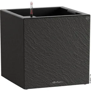 Lechuza CANTO Slatestone 40 low graphit Übertopf von Lechuza