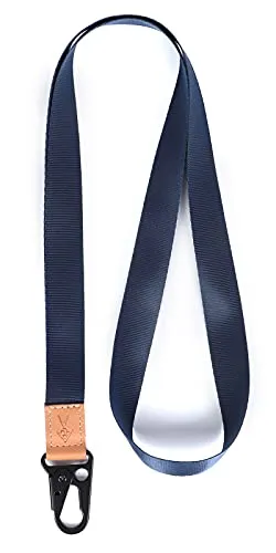 Produktbild HEZEN Coole Lanyard für Schlüssel, Halsriemen Schlüsselbund für Frauen, Lanyard Logo für Männer, ID Lanyard (Navy blau)