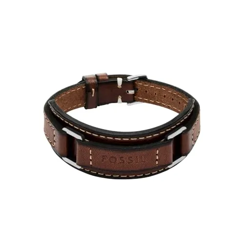Fossil Machine Herren Armband aus braunem Leder, JF04941040 von Fossil
