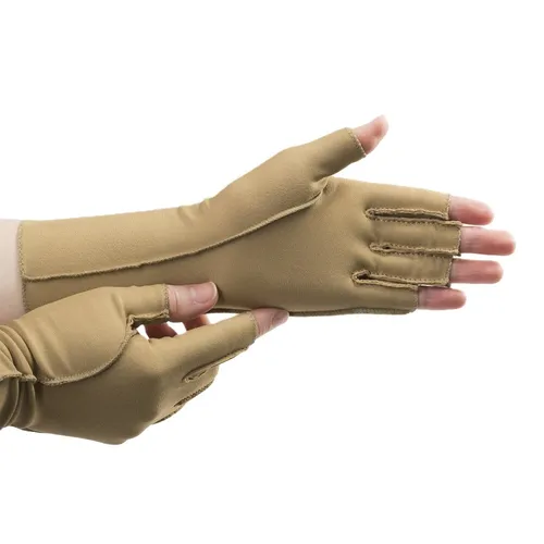 Isotoner Fingerlose Therapeutische Handschuhe - A25830 in braun von isotoner