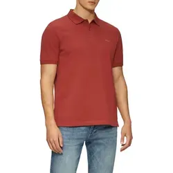 s.Oliver Poloshirt mit Logostickerei in Rot - Herren-Shirt aus 100% Baumwolle, atmungsaktiv und pflegeleicht, ideal für einen lässigen Look.