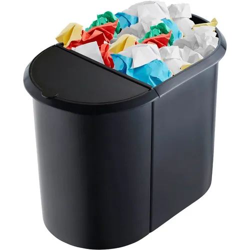 helit the double Mülltrenner 20,0 + 9,0 l schwarz