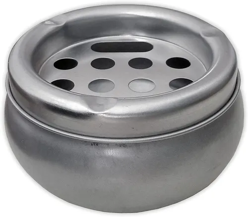 ASCHENBECHER mit Deckel Ø10,5cm Windaschenbecher Standaschenbecher Ascher 36
