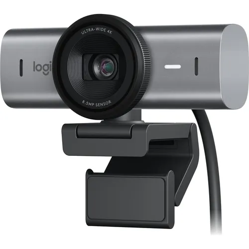 Logitech MX Brio Ultra HD 4K Webcam - Kristallklare Video-Qualität, KI-optimierte Belichtung und geräuschunterdrückende Mikrofone für perfekte Online-Meetings