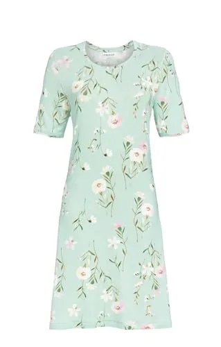 Ringella Sleepshirt mit Blumenprint Farbe Jade, Größe 50