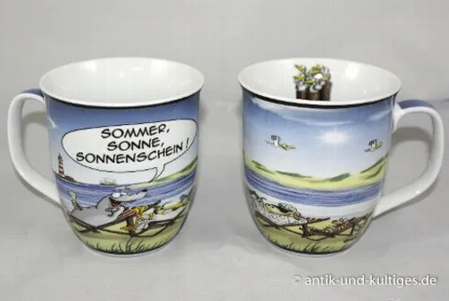 Hösti Becher Sommer Kaffeepott maritime Tasse Cartoon 10x9 cm